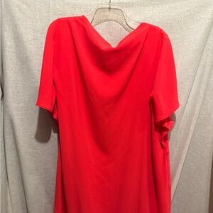 Trina Turk Asymmetrical Red Dress